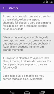 Mensagens e Frases android App screenshot 1